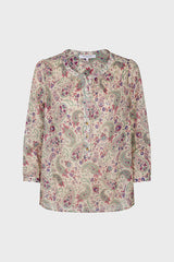 CLAUDE PAISLEY PRINT COTTON VOILE BLOUSE