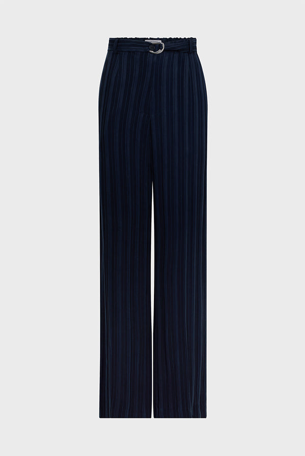 EDA STRIPED FLUID TROUSERS