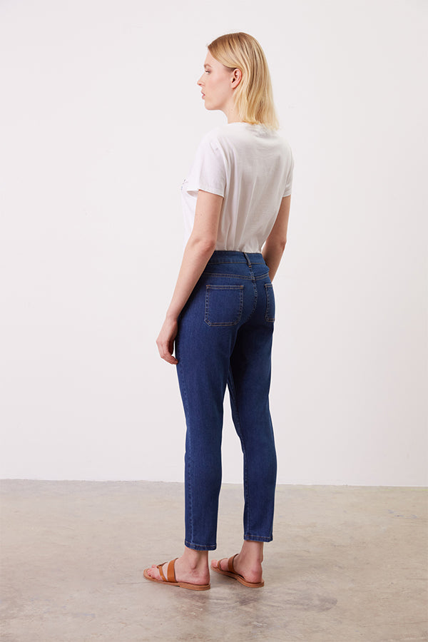 EDANA RAW DENIM SLIM JEANS