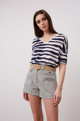 FAREL CONTRAST STRIPE SHORTS