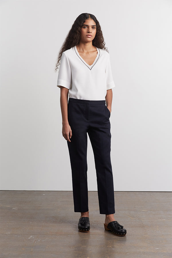 ELGA STRAIGHT COTTON TROUSERS