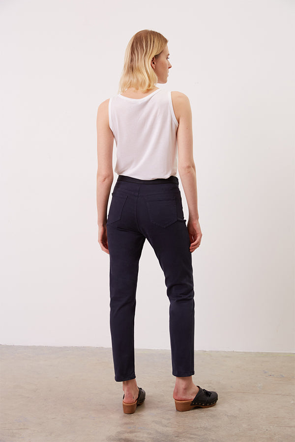 ELIOR DENIM STYLE STRETCH COTTON TROUSERS