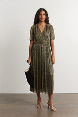 JOACHIM LAME JERSEY LONG DRESS