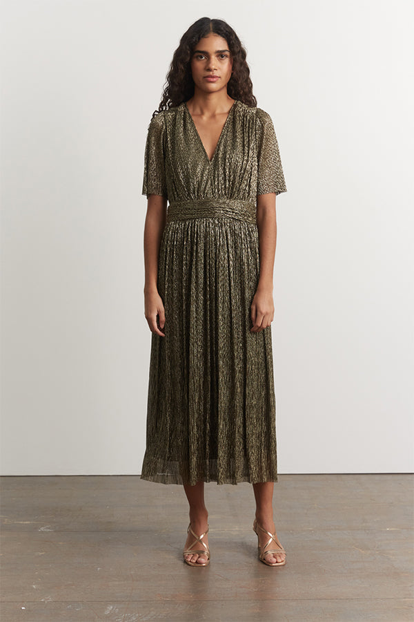 JOACHIM LAME JERSEY LONG DRESS