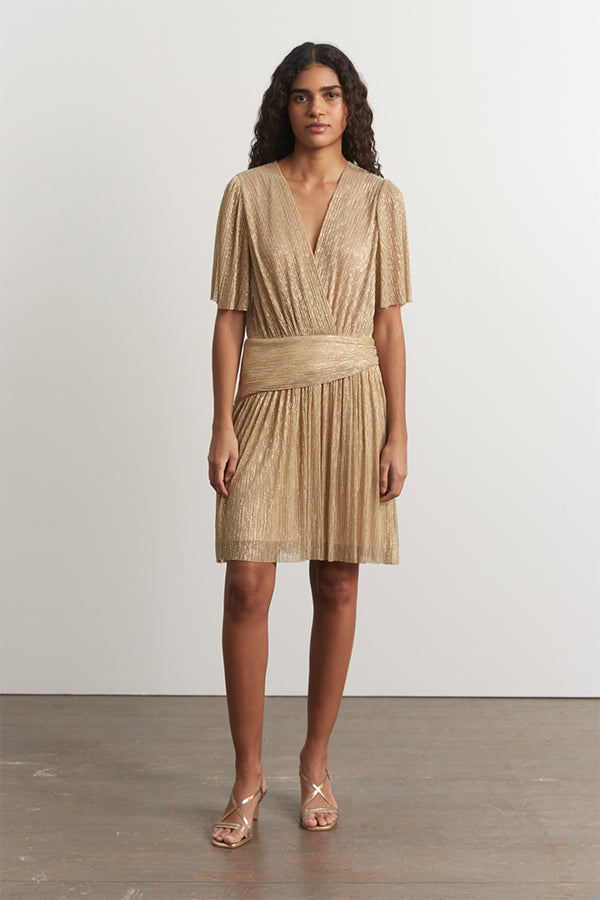 JODY LAME JERSEY MINI DRESS Espace S