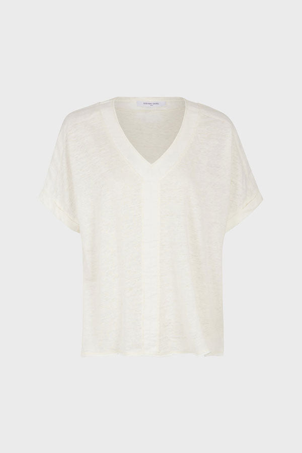 AGATHA OVERSIZE LINEN T-SHIRT