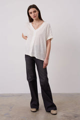 AGATHA OVERSIZE LINEN T-SHIRT