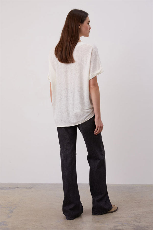 AGATHA OVERSIZE LINEN T-SHIRT