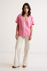 AGATHA OVERSIZE LINEN T-SHIRT