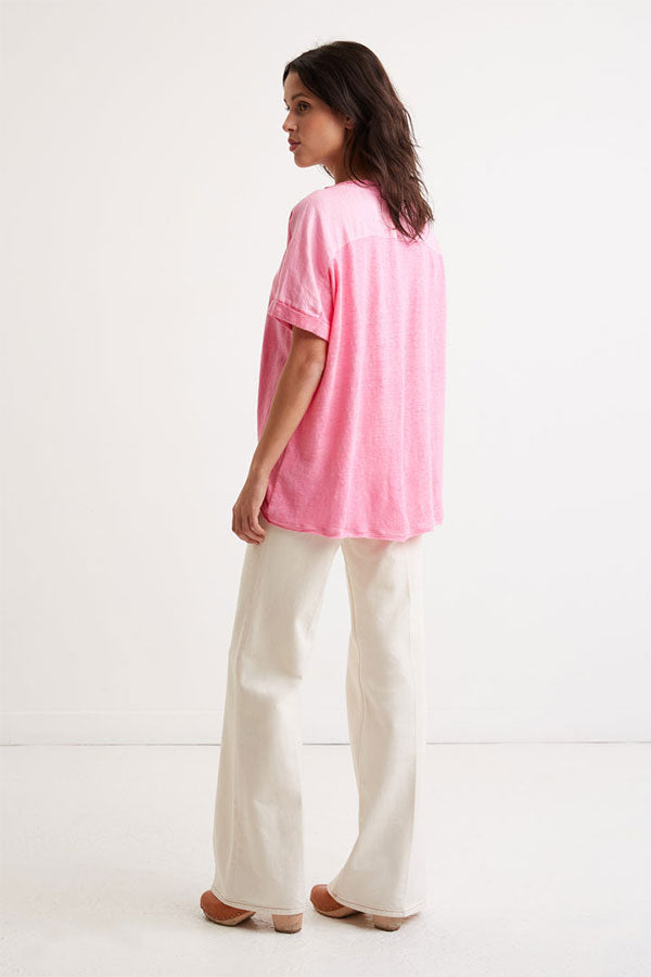 AGATHA OVERSIZE LINEN T-SHIRT