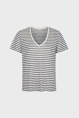 ARI STRIPED LINEN T-SHIRT