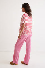 ARI STRIPED LINEN T-SHIRT