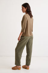 LANNA LINEN ROUND NECK SWEATER