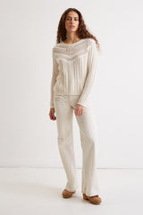 BROOKE OPEN STITCH SWEATER