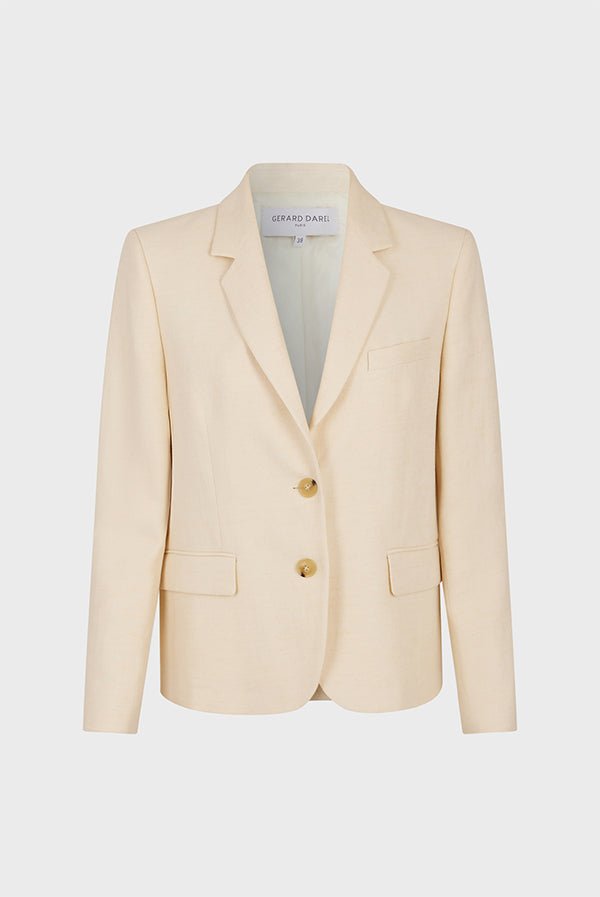 NAURIA LINEN COTTON JACKET