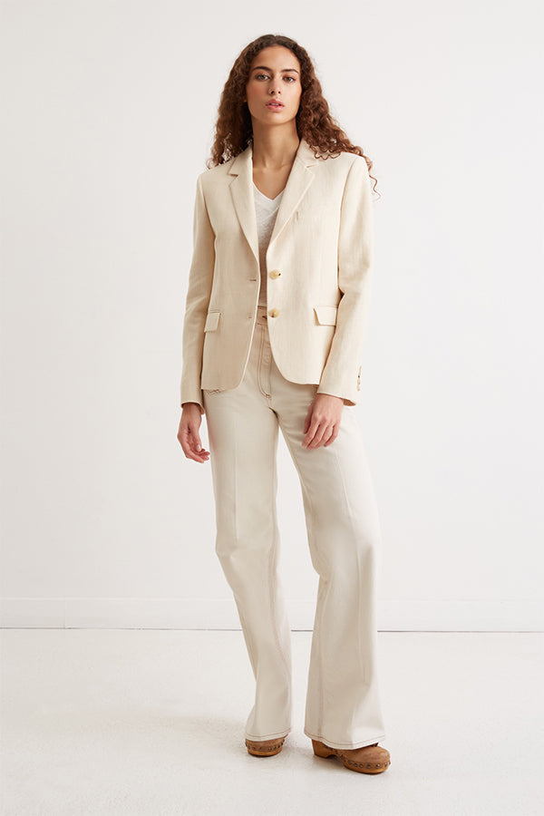 NAURIA LINEN COTTON JACKET