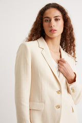 NAURIA LINEN COTTON JACKET