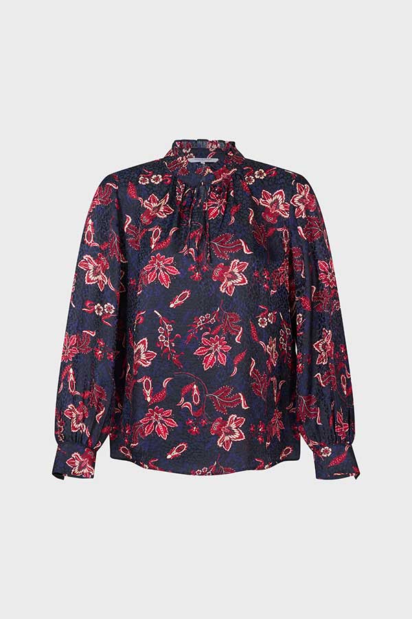 CECILE FLORAL PRINT BLOUSE