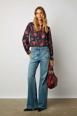 CECILE FLORAL PRINT BLOUSE