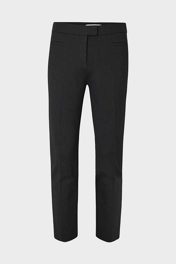 ECATERINA FINE PLUMETIS 7/8 STRAIGHT TROUSERS