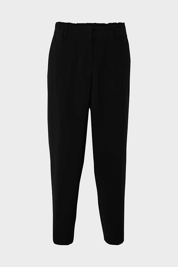 ELLYES ELASTICATED BACK 7/8 CARROT TROUSERS