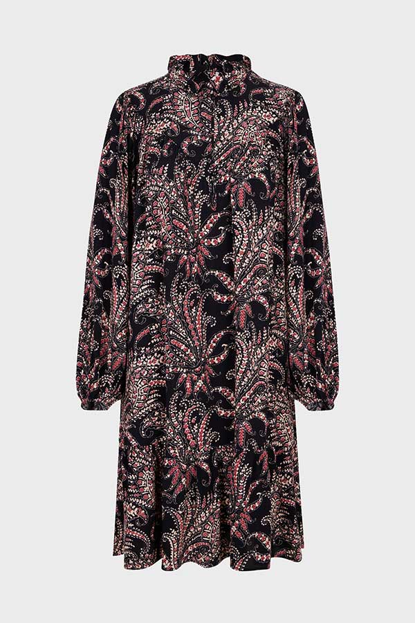 JUDY PAISLEY PRINT DRESS