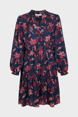 JOSEFINA SILK BLEND FLORAL PRINT MINI DRESS