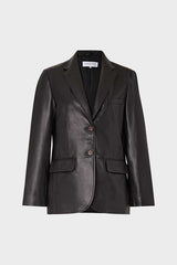 NAHELLE LEATHER SUIT JACKET