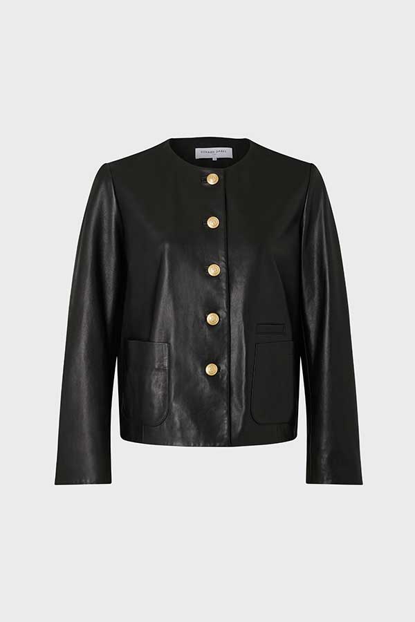 NAJYA SHORT LEATHER JACKET