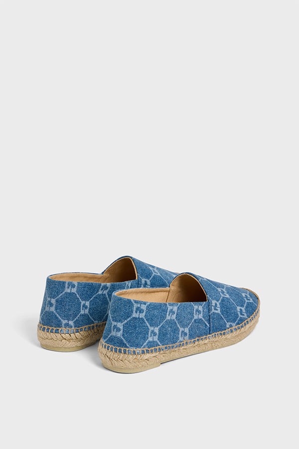 SOPHIA EMBROIDERED MONOGRAM ESPADRILLE