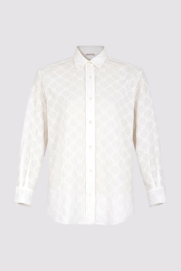 CLYDE MONOGRAM COTTON SHIRT