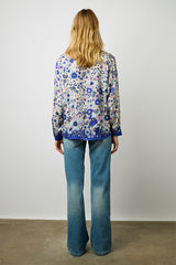 ANOUK PARMA BLUE FLORAL PRINT SOFT SHIRT