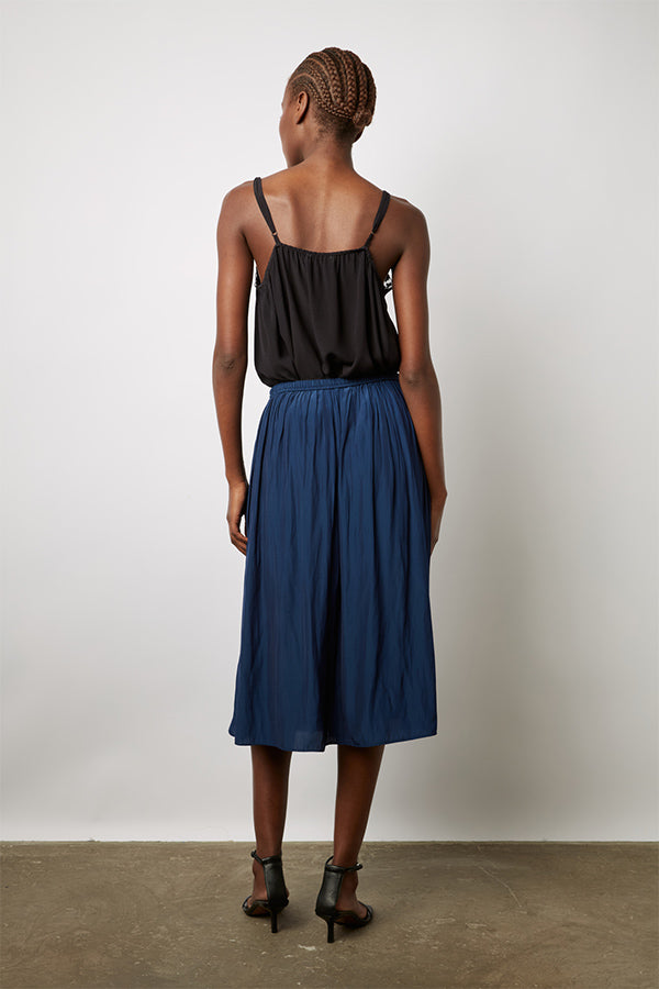 DINAH PLEATED SATIN LIKE SKIRT