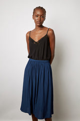 DINAH PLEATED SATIN LIKE SKIRT