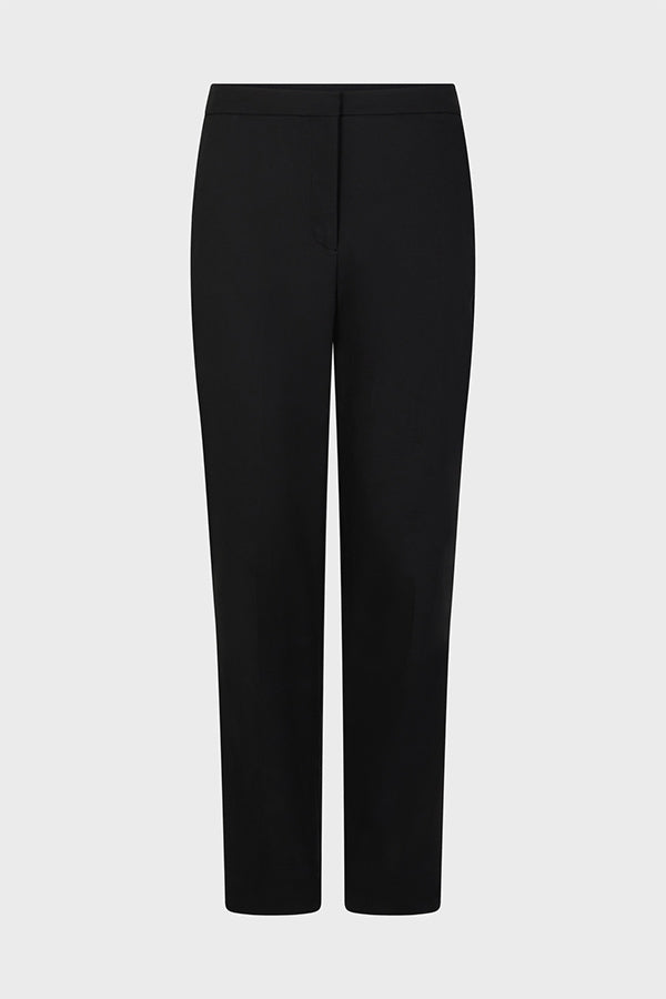 CAUSETTE BLACK PLAIN 7/8 STRAIGHT TROUSERS