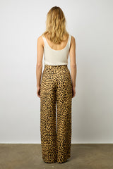 CYBELL WIDE-LEG LEOPARD PRINT TROUSERS