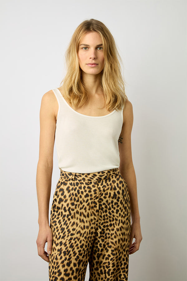 CYBELL WIDE-LEG LEOPARD PRINT TROUSERS