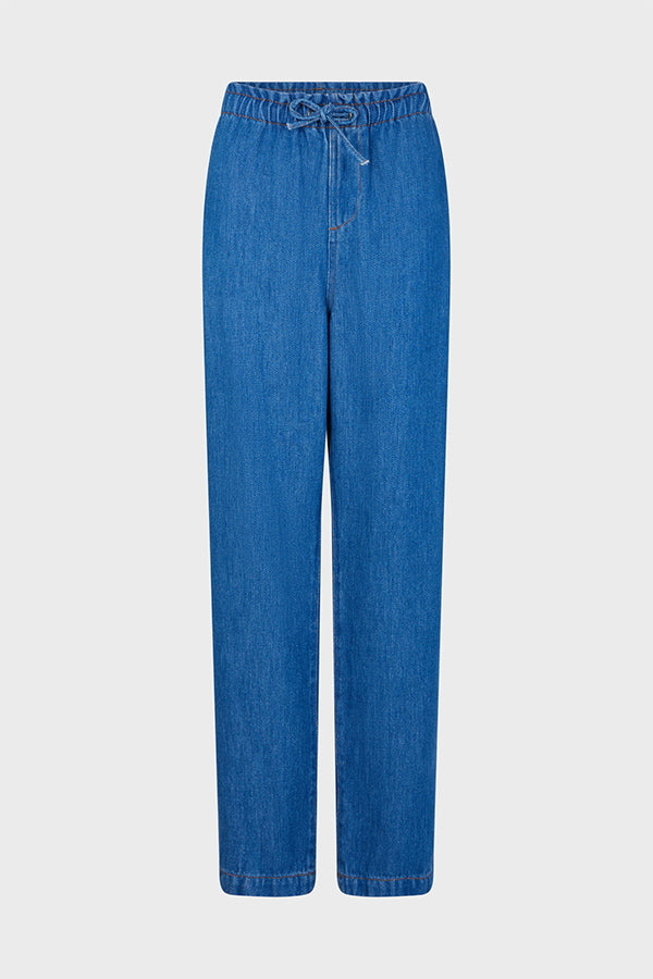 CYLINIA SOFT DENIM TROUSERS