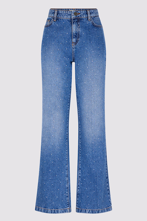 COLINE BOOTCUT RHINESTONE JEANS