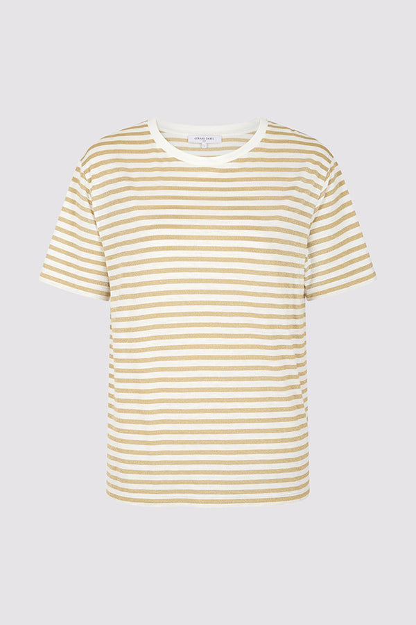 MIKE LUREX STRIPED T-SHIRT