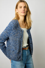 LILIANA TWEED COTTON CARDIGAN