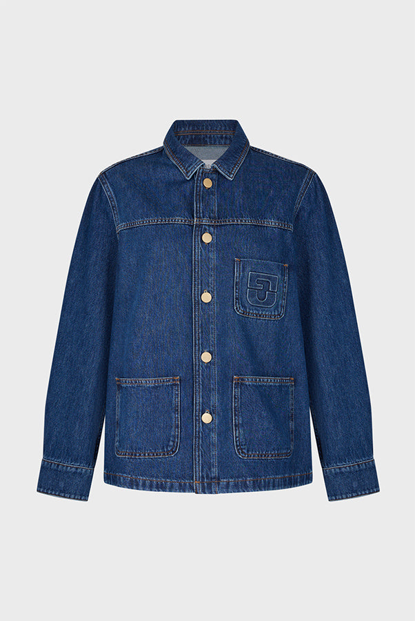 BRIDGET RAW DENIM JACKET