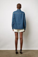 BRIDGET RAW DENIM JACKET