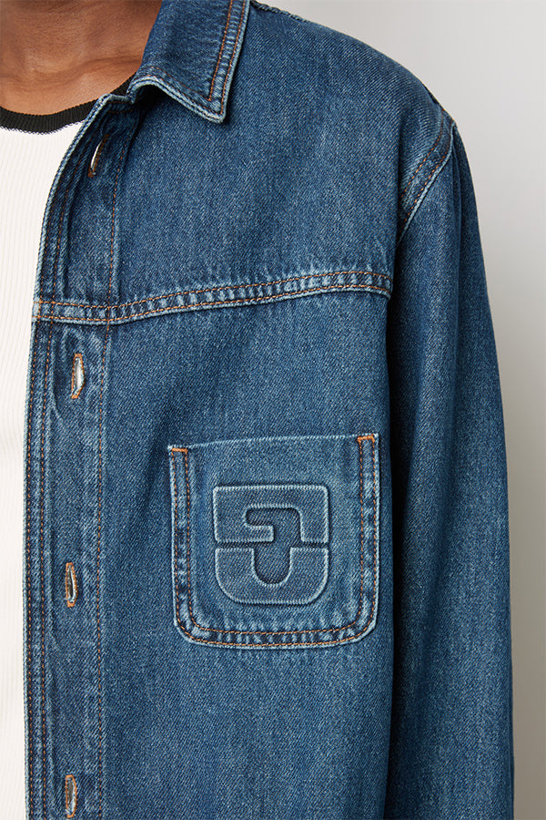 BRIDGET RAW DENIM JACKET