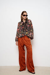 ANNA FLORAL PRINT LOOSE BLOUSE