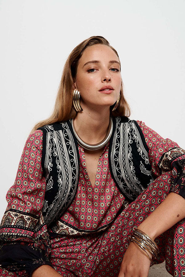 PENELOPE PRINTED LOOSE BLOUSE