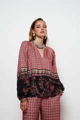 PENELOPE PRINTED LOOSE BLOUSE