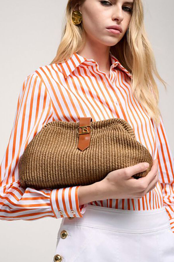 IADI RAFFIA CLUTCH