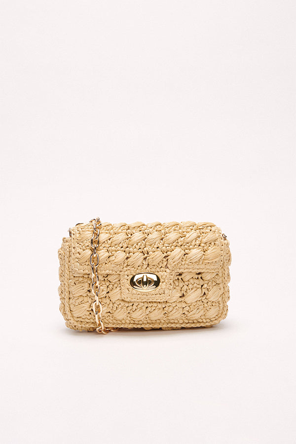 ILIA CROSS BODY MINI BAG RAFFIA