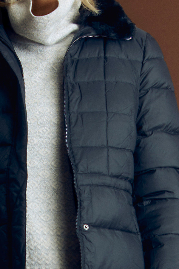 MONTBLANC BLACK LONG DOWN JACKET